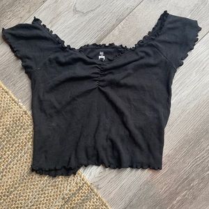 Off the shoulder crop top